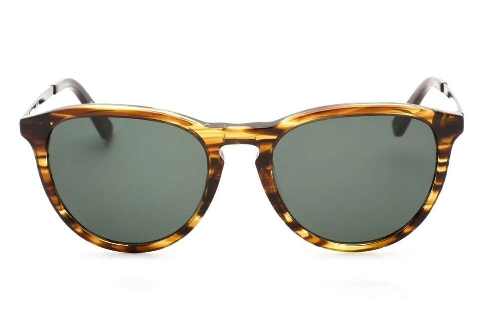 Солнцезащитные очки LACOSTE L708S 210 в коричневой мраморной оправе с зелеными затененными линзами 50 мм - Изображение 2 из 4