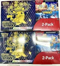 Pokémon Surging Sparks Elite Trainer Box + Booster Bundle, 2-pack ~ Costco set