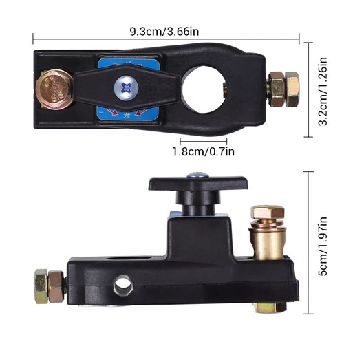 Interruttore cut off isolatore sezionatore batteria auto supporto tensioni 12V e 24V - Foto 14 di 14