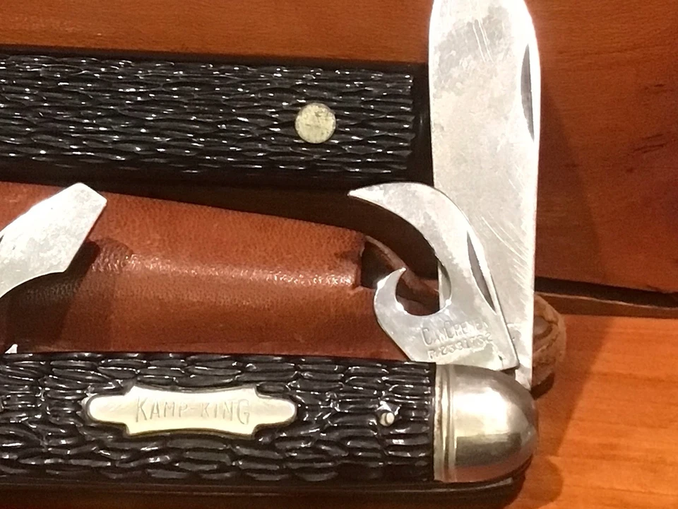 JUEGO DE CUCHILLOS DOBLES COMBO IMPERIAL KAMP KING DE COLECCIÓN PROV RI EE. UU. c1936-52 Foto 3 de 4