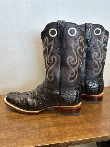 ❤️ Botas de Colección Don Cuco’s Vaquero Occidental Personalizadas Piel de Cocodrilo EE. UU. 12 - Imagen 6 de 17