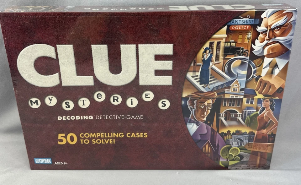 Parker Brothers Hasbro Clue Mysteries Decoding Detective Game 2005 Rare -New - Image 2 of 4