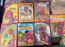 Barney DVDs Lot of 7 Preowned See Pictures and Description For Titles Learning