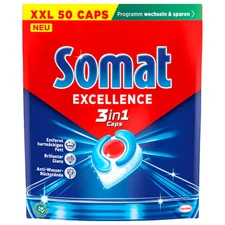 Somat Excellence Dishwasher tabs 3in1 -XL pack: 50 pc. FREE SHIPPING