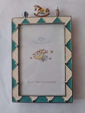 Blue and white enamel photo frame Decorative 3D Baby Toys Mother's Day Birthday