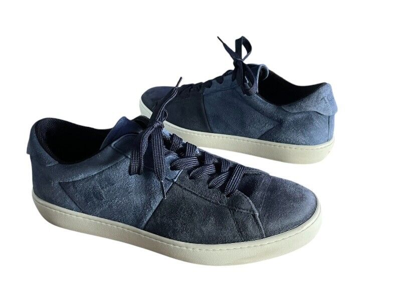 Men's TOD'S Colorblack Blue Nubuck Lace Up Trainer Sneakers