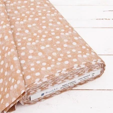 Threadart Cotton Quilting Fabric By The Yard - Vintage - Ivory Dot