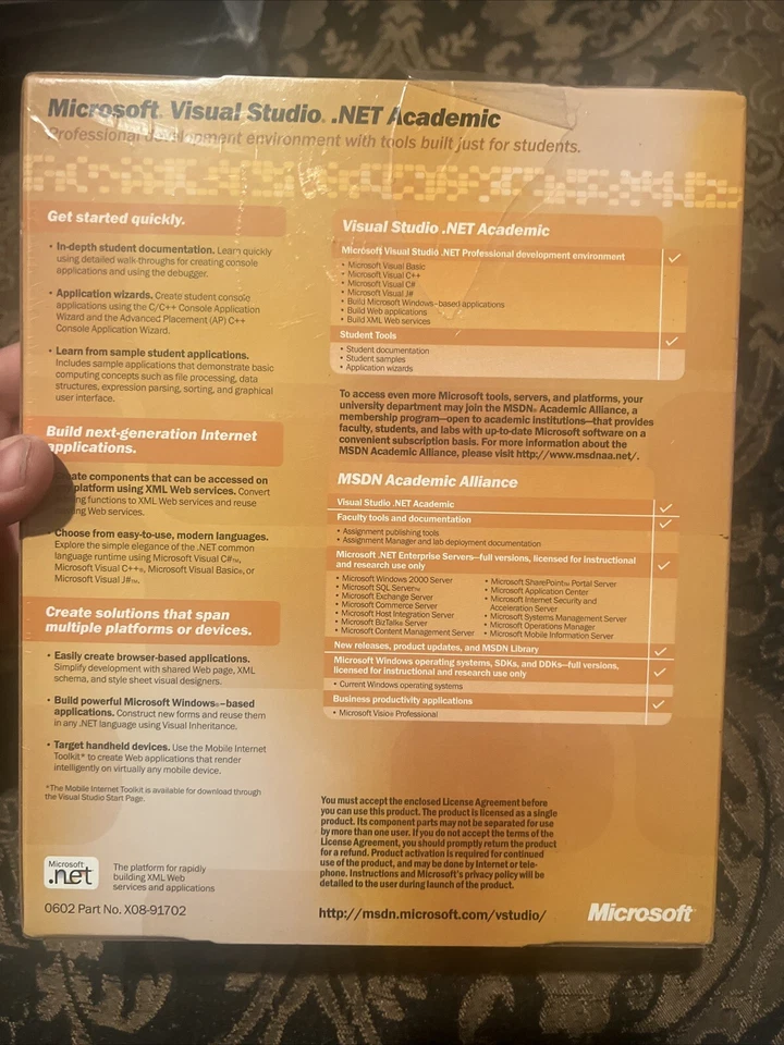 Microsoft Visual Studio.NET Professional (Retail) (1 User/s) - Full Version for - Image 2 of 3