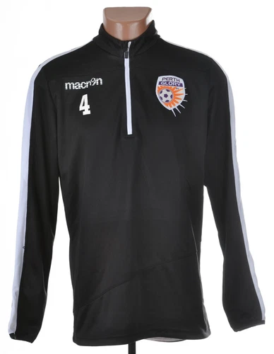 PERTH GLORY 2010'S FOOTBALL 1/4 ZIP TRAINING TOP XL PLAYER ISSUE 4