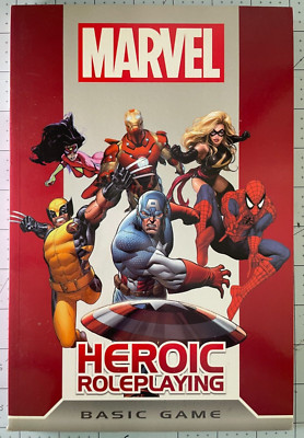 Marvel Heroic RPG Roleplaying Margaret Weiss Basic Game EX Rulebook OOP 2012 NM