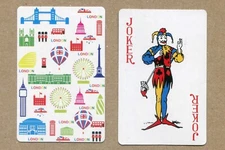LONDON. Glorious Britain. Red Joker. SWAP PLAYING CARD