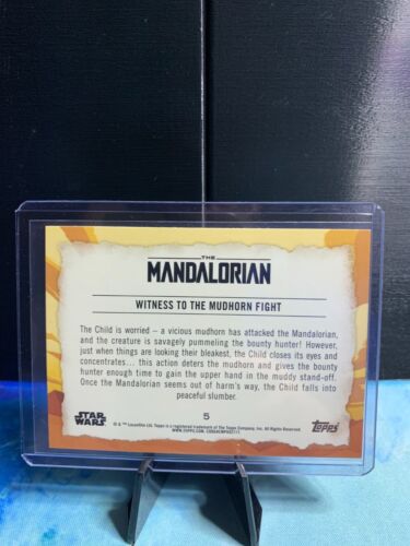 2020 Topps Star Wars Mandalorian: Journey of The Child #5 Witness to the Mudhorn - Bild 3 von 4