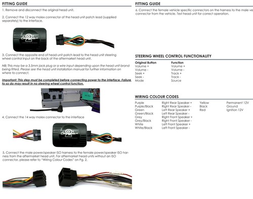 CTSTY002 For Toyota Auris RAV4 2011-12,Steering Wheel Stalk Control Adaptor Lead - Picture 3 of 4