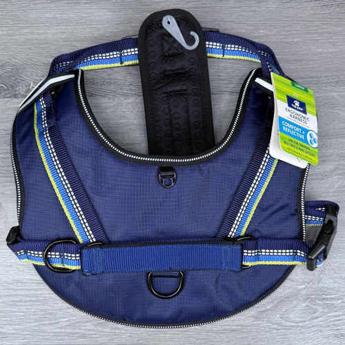 Top Paw Dog Harness Large Blue Ergonomic Comfort Reflective Use For Training NEW