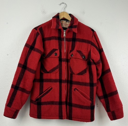 Vintage 1960s Sheraton Sportswear Wool Plaid Hunting Jacket