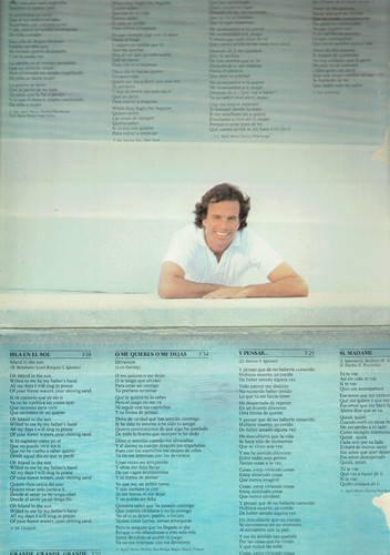 33T Julio IGLESIAS Vinyle LP 12" DE NINA A MUJER - VOLVER A EMPEZAR - CBS 85063 - Imagen 4 de 6