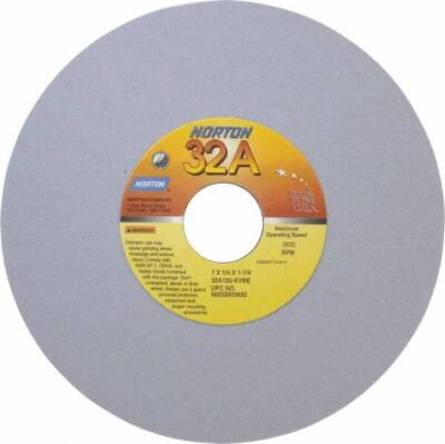 Norton 7'' Diam x 1-1/4'' Hole x 1/4'' Thick, K Hardness, 120 Grit Surface Grind...