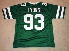 UNSIGNED CUSTOM Sewn Stitched Marty Lyons Green Jersey - M, L, XL, 2XL