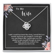 To My Wife Necklace, Christmas Gifts For Women, Anniversary Gift For Wife