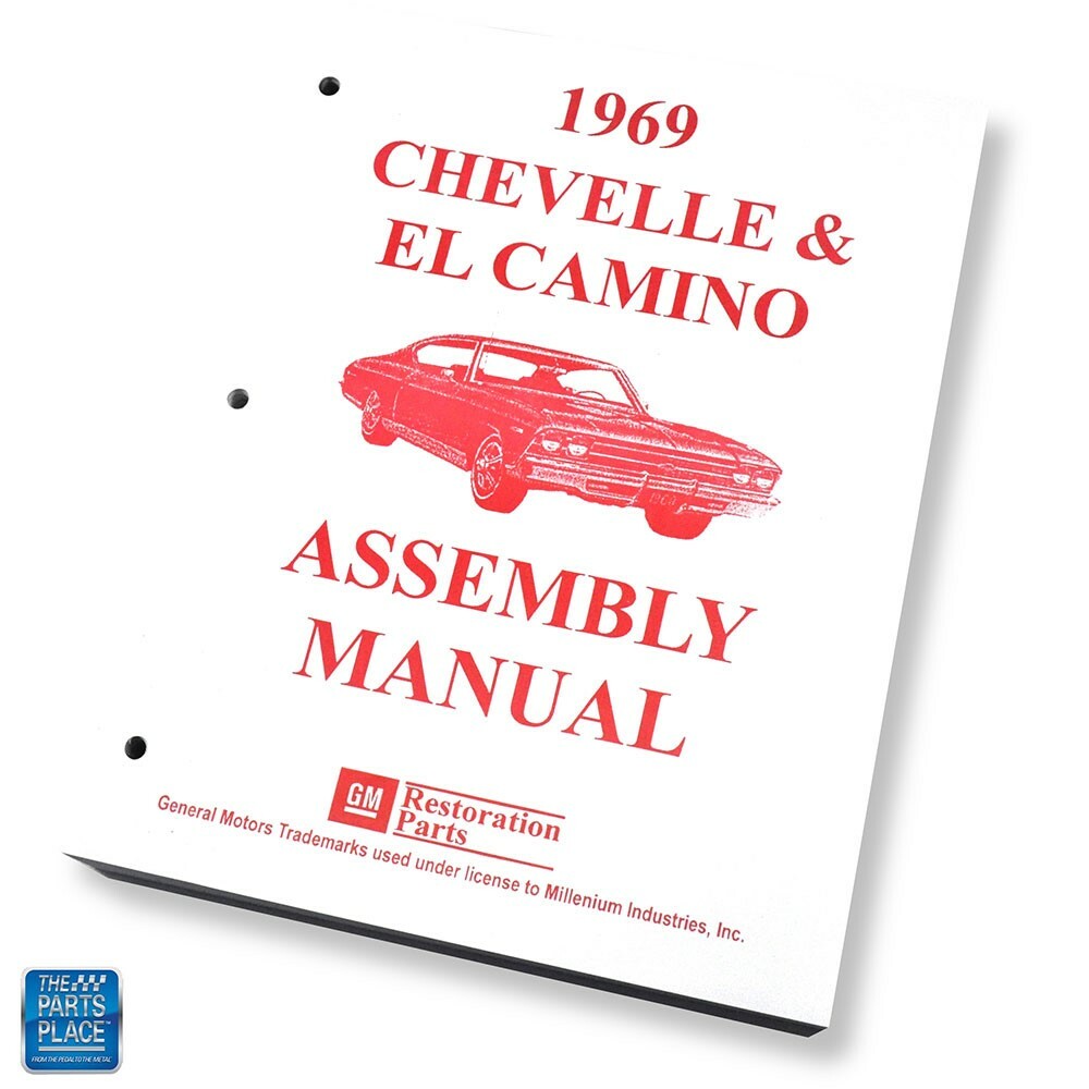 1969 Chevelle & El Camino Factory GM Assembly Manual Each Loose