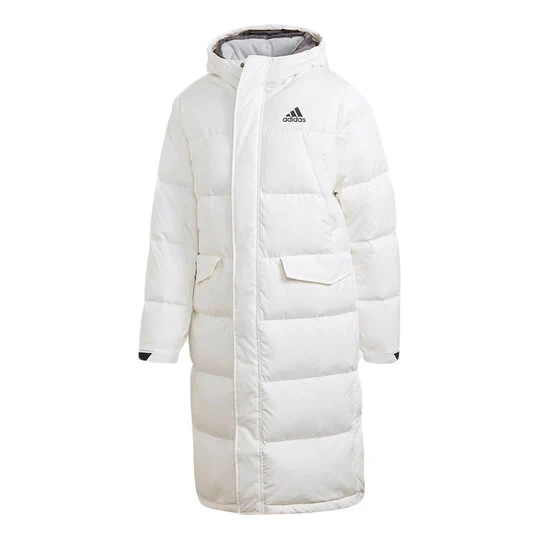 Adidas Abrigo Parka Chaqueta de Invierno Blanco Nuevo Largo (GK0665) Plumón Chaqueta T.M
