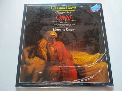 Verdi Otello Parte I Mario del Monaco Tebaldi Karajan LP Vinilo 12'' VG/VG Nuevo