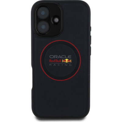 Red Bull iPhone 16 Plus Hülle Case MagSafe Leather Racing Red Ring navi