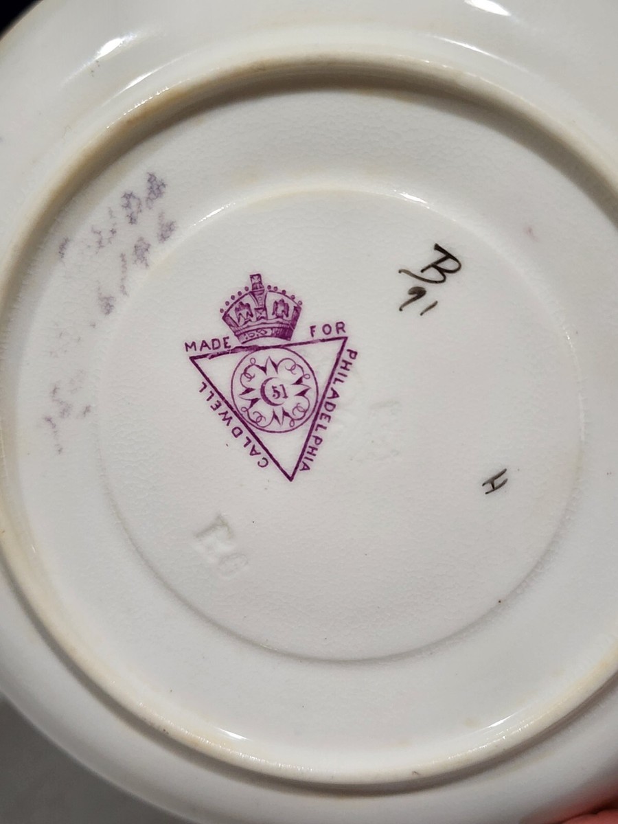 Royal Worcester Blue and White Aesthetic Demitasse Cup & Saucer c