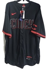 New Authentic Nike Cincinnati Reds City Connect Jersey Joey Votto Black Size 52