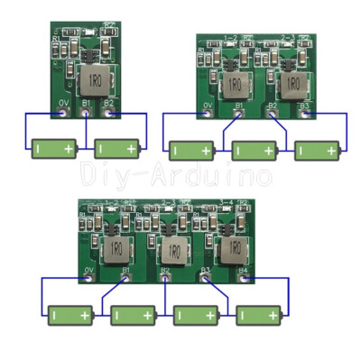 2S 3S 4S 1.3A Active Equalizer Lithium/Lifepo4 battery active balancer board