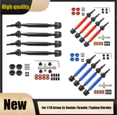 Alloy CVD Drive Shafts For 1/10 Arrma 3s Senton /Granite /Typhon/Vorteks RC SDE