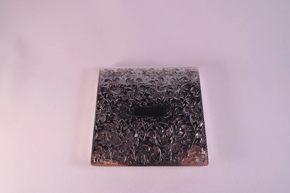 Antiguo Grande Compacto Siglo XIX Esterlina Diseño Ornado Excelente Estado Foto 4 de 4