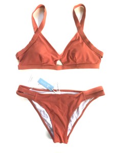 dark orange swimsuit