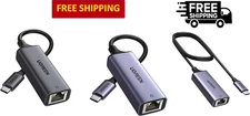 UGREEN USB C 3.0 (Thunderbolt 3) to RJ45 Ethernet LAN Network Adapter, 1000Mbps
