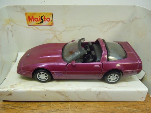 Maisto Superior Chevrolet Corvette ZR1 Purple & Burago Ferrari F50 Hard Top 2 pk - Picture 2 of 12