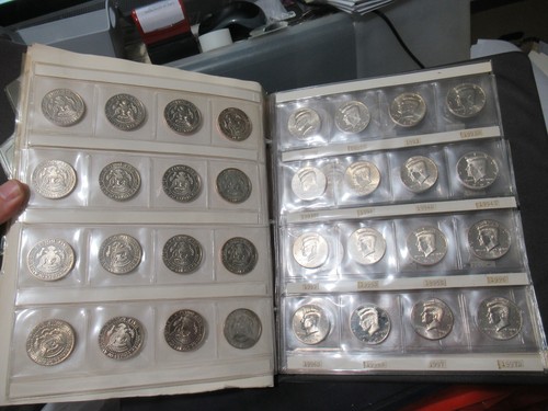 COMPLETE SET (1964-2000) KENNEDY HALF DOLLARS, P/D/S, 102 COINS, UNC. & PROOF - Afbeelding 20 van 22
