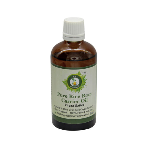 Aceite de salvado de arroz puro R V Essential Oryza Sativa 100% natural prensado en frío para la piel - Imagen 1 de 30
