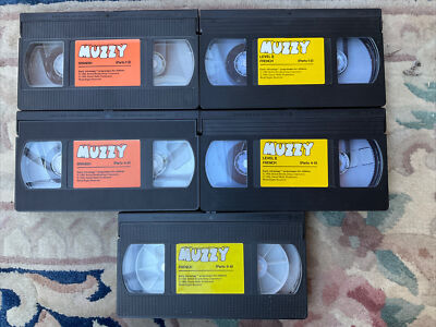 MUZZY - French II And Spanish Language Course For Children - BBC - VHS Video