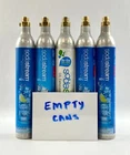 SodaStream Screw CO2 Cylinder Replacement Canisters Empty 60L 5-Pack