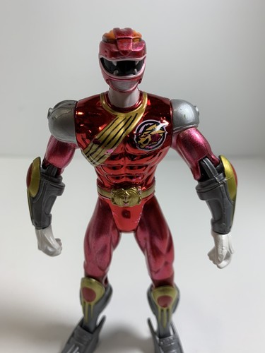 Power Rangers Wild Force Red Savage Cycle ranger figure Bandai MMPR 2001 - Picture 9 of 12