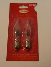Clear FLICKER Flame Replacement 2 Bulbs 120V