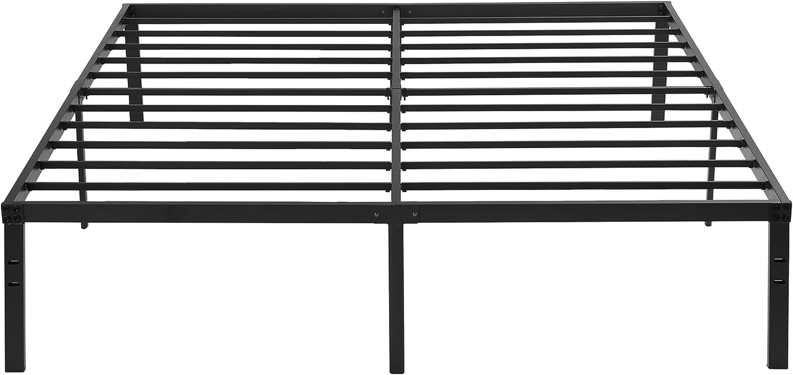 18 Inch King Metal Platform Tall Bed Frame,Heavy Duty Steel Slat/Easy Assembly M