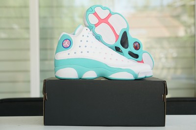 jordan retro 13 aurora green grade school