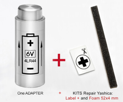 YASHICA ELECTRO 35 G, GT, GL, GS, GSN, GTN, MG-1, AX.-  ADAPTER BATTERY + KIT