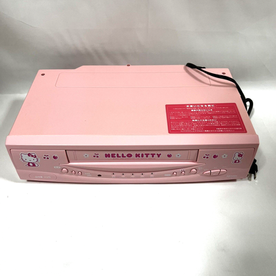 FUNAI FV-N77SR Hello Kitty VHS VCR Deck Tested Remote | eBay 