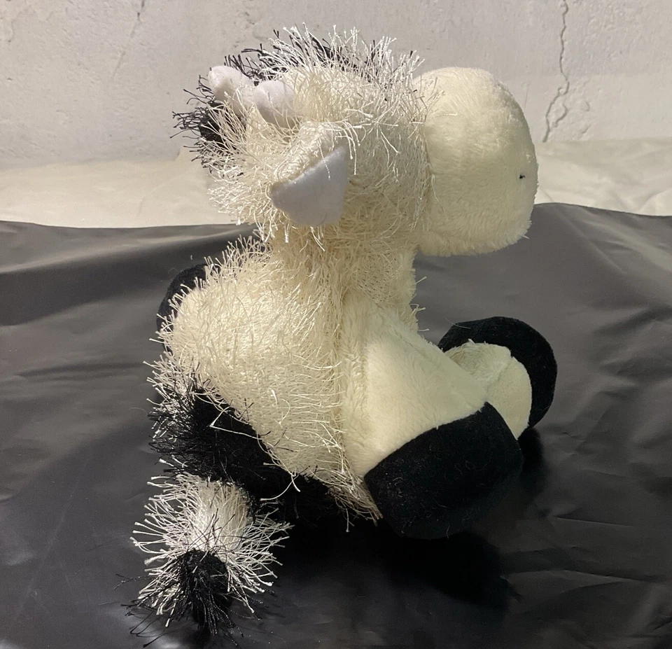Webkinz Lil’ Kinz HM003 Black & White Cow 8” Plush (No Code) - Image 3 of 4