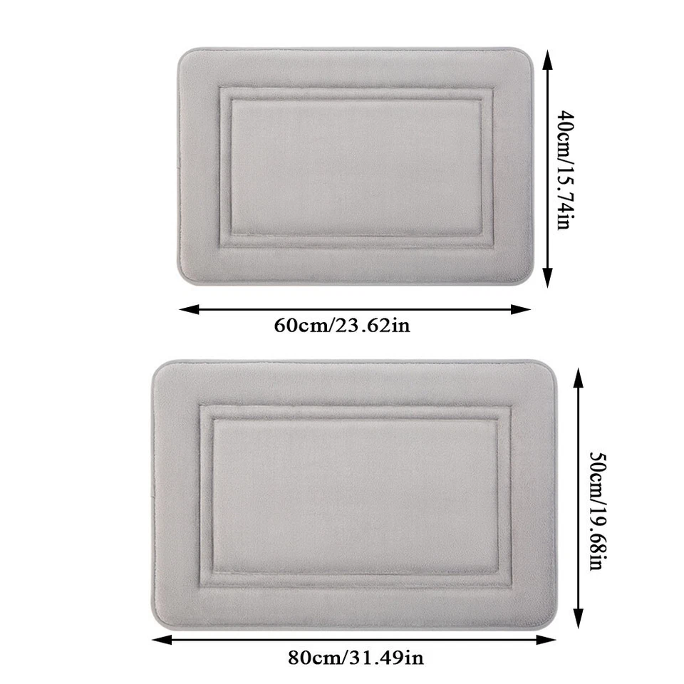 Rutschfeste Badematte Duschmatte Memory-Schaum-Badematte Kleiner Und Großer ³ - Bild 2 von 4