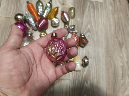 soviet new year christmas glass decorations! (New Year)Vintage USSR 30 pcs. - Picture 7 of 8