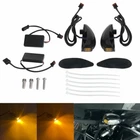 Mini LED Turn Signal Blinker Light DRL Lamp For Harley Road Glide FLTRX FLTRU 15