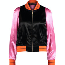 Versace Embroidered Medusa Satin Blouson Jacket - It 40/uk 8/us 4 - £1700